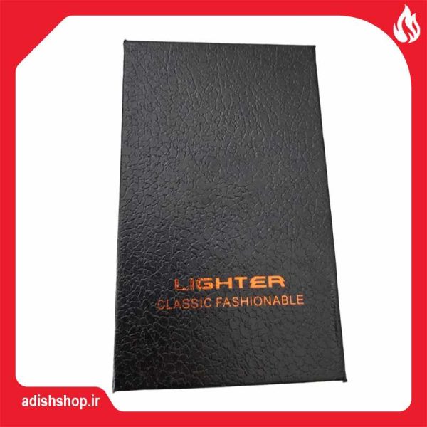 فندک دو حالته المنتی کوره ای مشکی-خرید فندک اورجینال سایت آدیش شاپ lighter classic fashionable